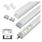 Perfil de Aluminio Blanco 2 Metros con Difusor – Modelo 509 - Miniatura 2
