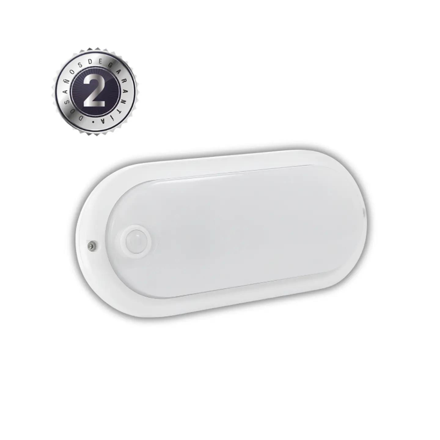 Plafón LED Tortuga Ovalada 12W con Sensor de Movimiento Wellmax – Luz Fría 6500K 1