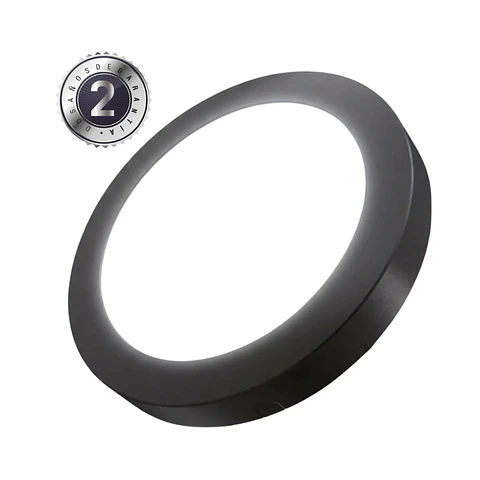 Plafón LED Sobrepuesto 6W Sunflower Black Wellmax – Luz Fría 6500K