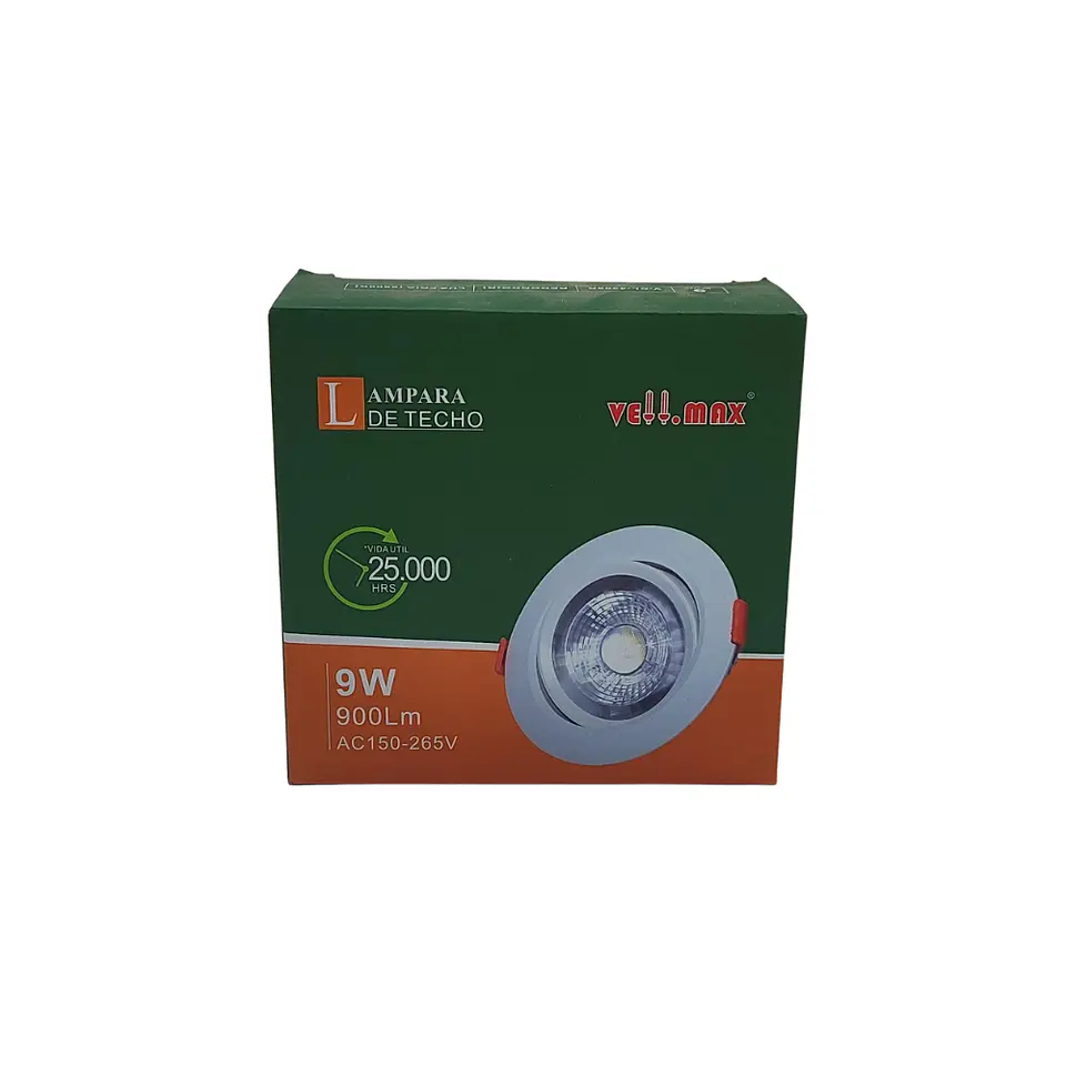 Lampara de techo LED 9W 6500K 4