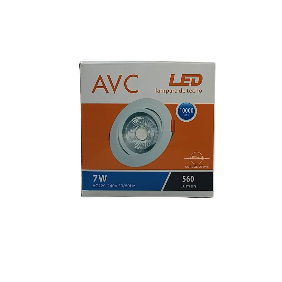 Lampara de techo LED 7W 6500K 4