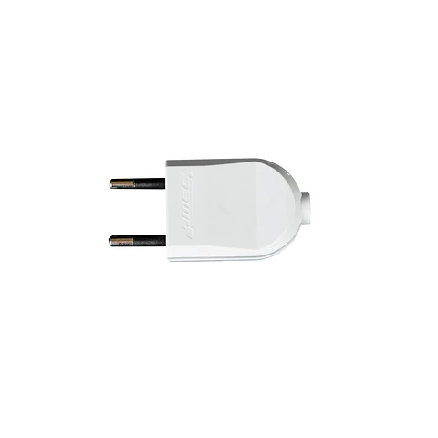 Enchufe macho Plano 10A – 2P Salida Recta