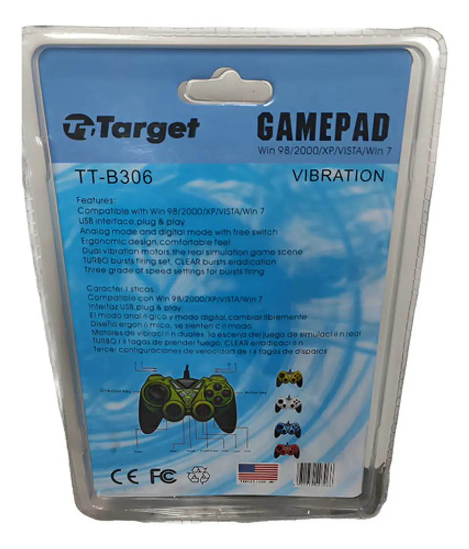 Gamepad Usb - Blanco 3