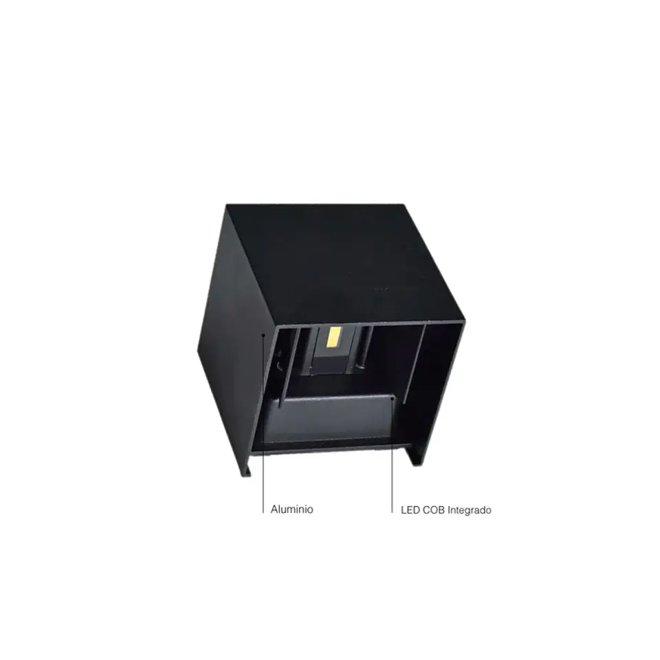Aplique pared bidireccional 6w 3000k 2