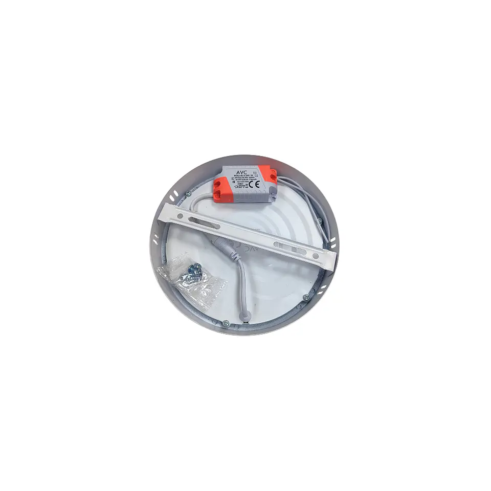 Plafón LED redondo sobrepuesto 12W 3000k 6