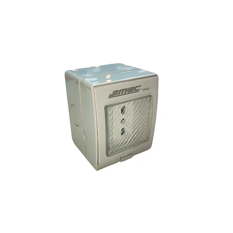 Tomacorriente sencillo 10/16A 250V 2P+ T (Serie Hidrobox 55)