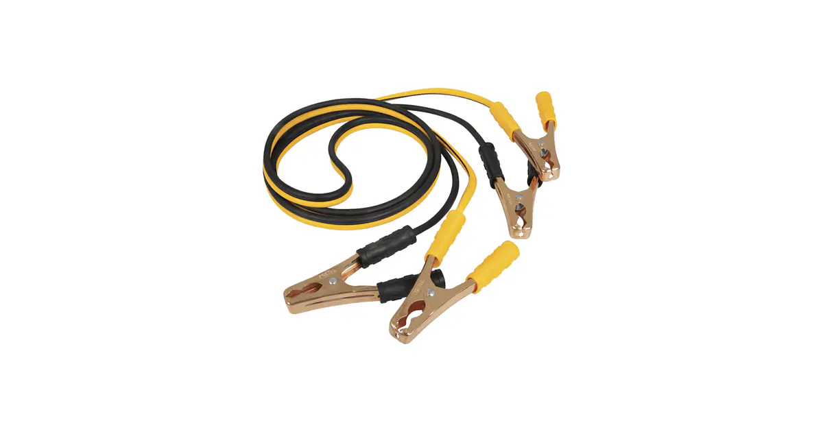 Cables pasa corriente 2.5m, 125 A, 10 AWG, con funda