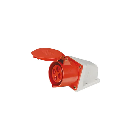 Base Industrial 4P 16A Rojo