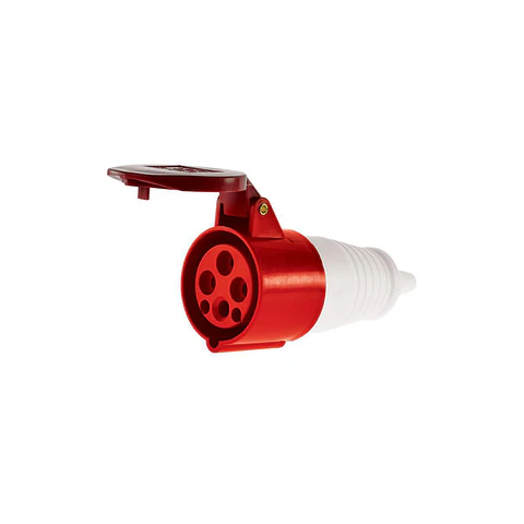 Toma Industrial 4P 32A Rojo