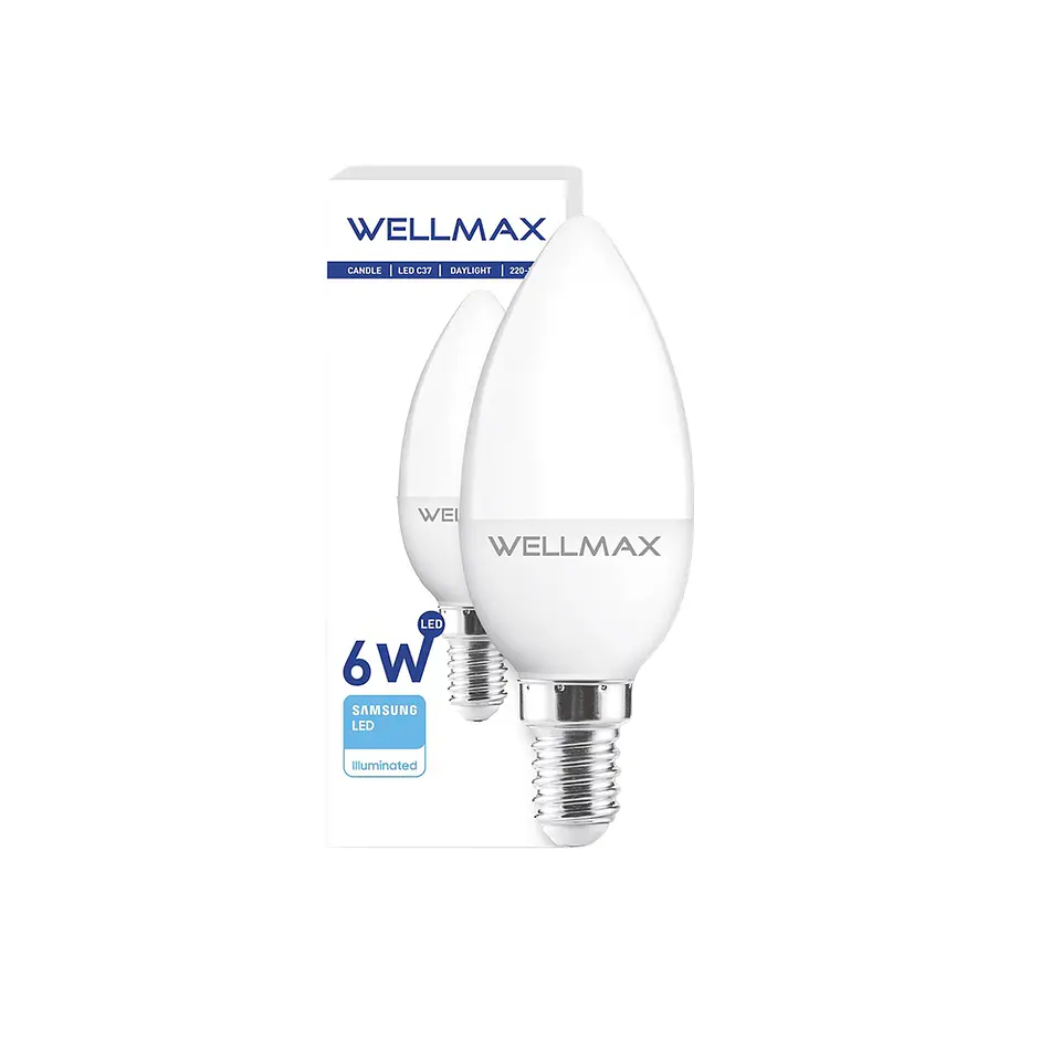 Ampolleta LED 6w Vela Fría 2