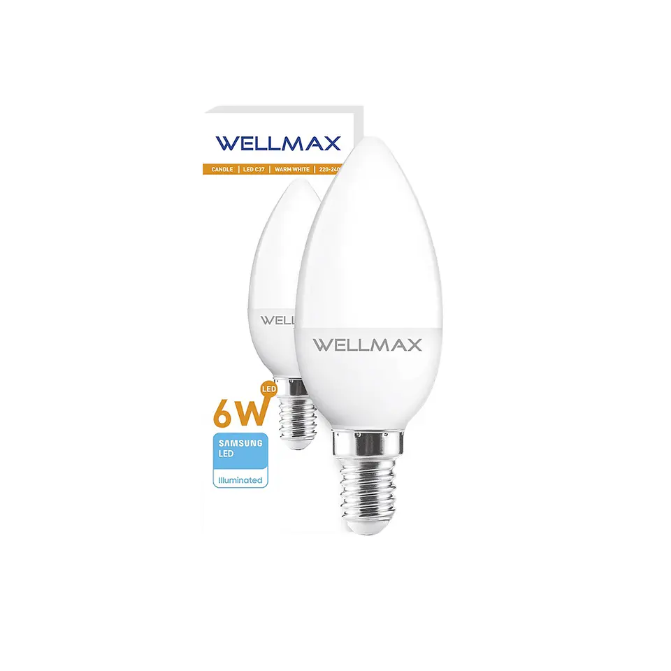 Ampolleta LED 6w Vela Cálida 2