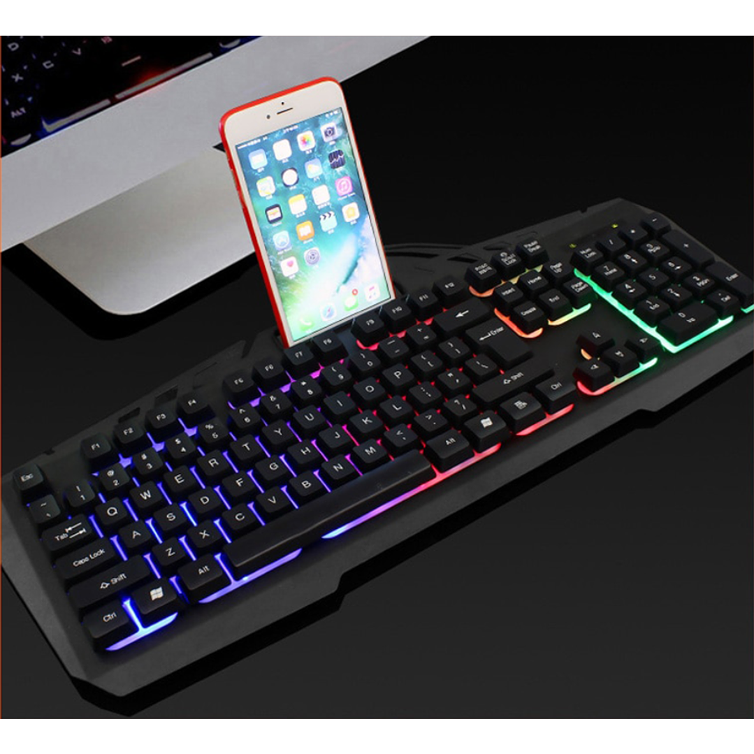 TECLADO GAMER CON SOPORTE PARA CELULAR 2