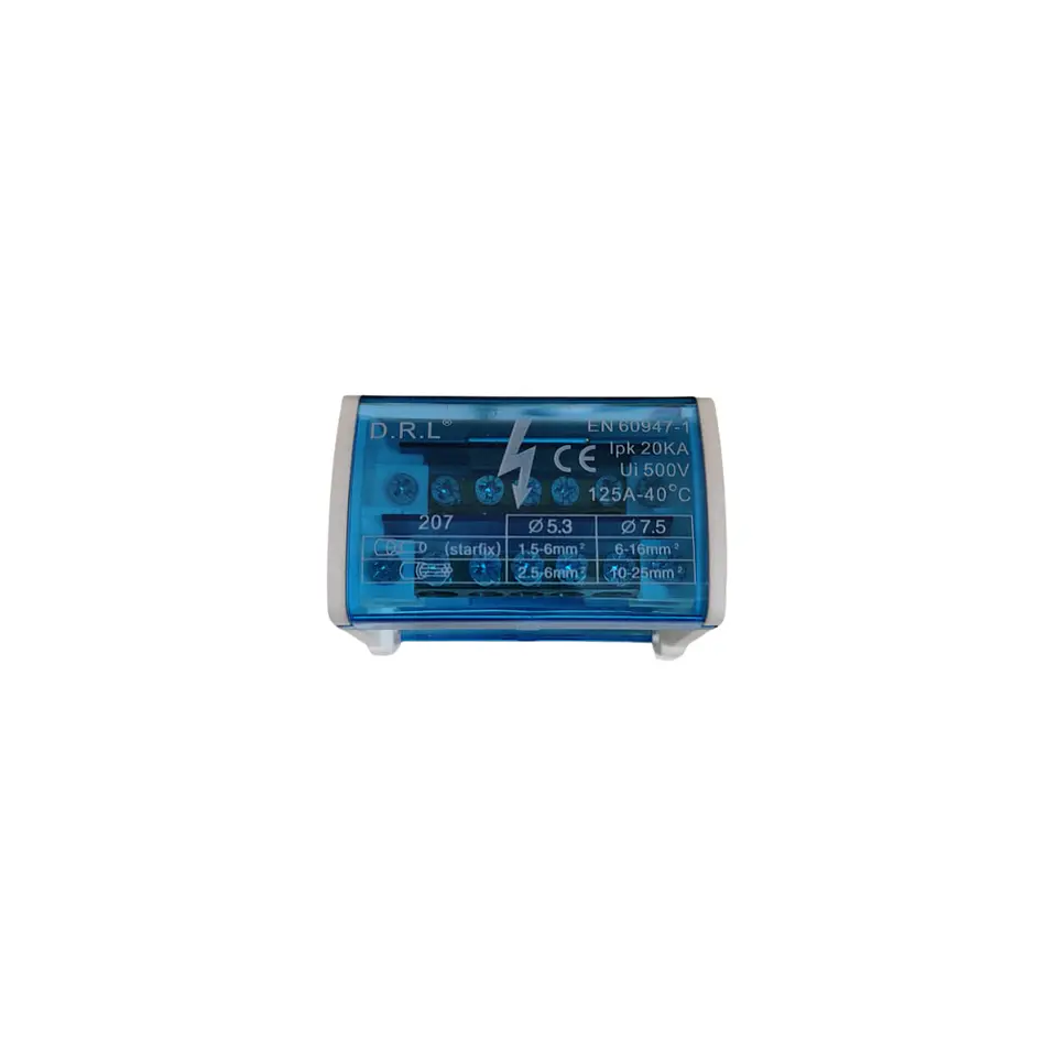 REPARTIDOR BIPOLAR 7P 125A 1