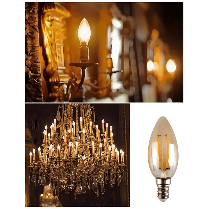 Ampolleta Led Vela Filamento 4W 3