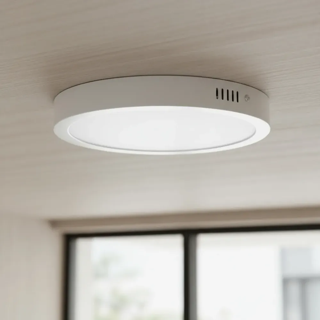 Plafón  LED redondo sobrepuesto 24W 3000k 3