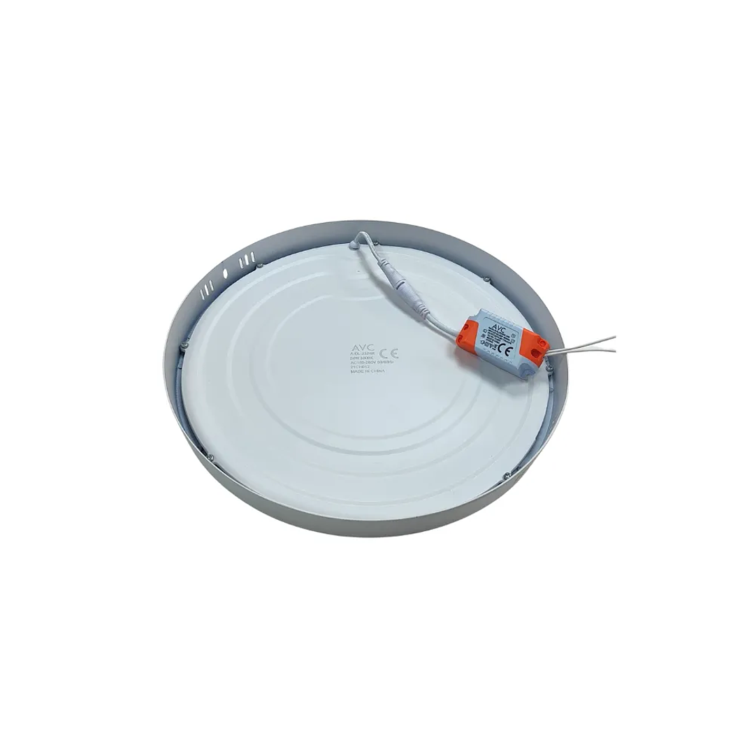 Plafón  LED redondo sobrepuesto 24W 3000k 7