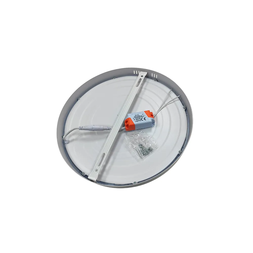 Plafón  LED redondo sobrepuesto 24W 3000k 8