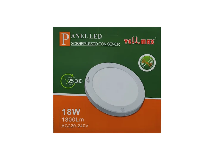 Plafon sobrepuesto redondo 20W-6000k (sensor de movimiento) 2