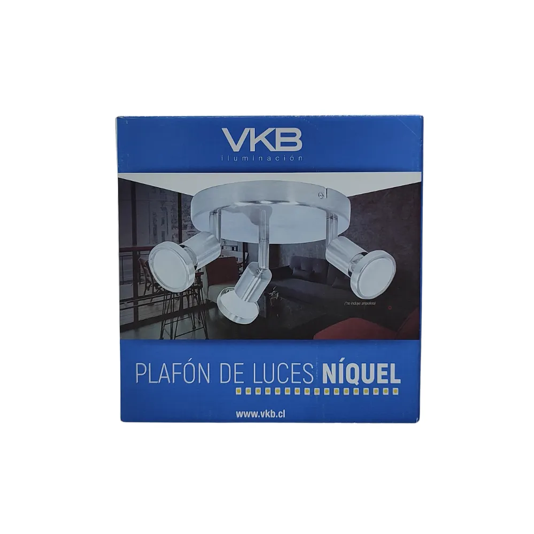 Plafón de luces Níquel 7