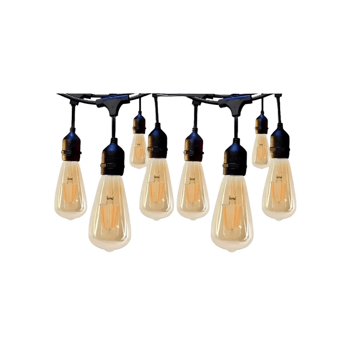 Guirnalda 10m  con Ampolletas E27 Incluidas  Luz Cálida 1