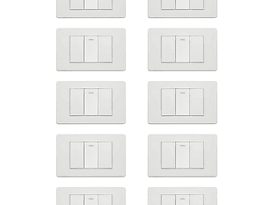 Interruptor Simple 2controles (Pack x |0) 