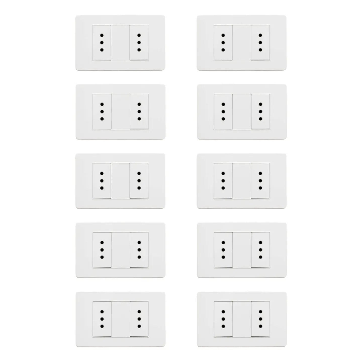 Tomacorriente Doble 10A (Pack 10) 1
