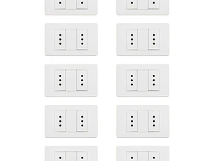 Tomacorriente Doble 10A (Pack 10)