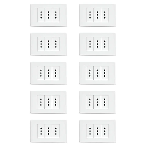 Tomacorriente Triple 10A (Pack 10)