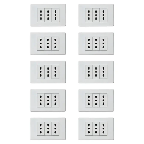 Tomacorriente Triple 16A (Pack 10)