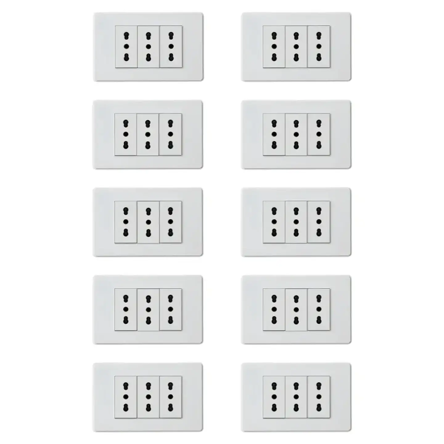 Tomacorriente Triple 16A (Pack 10) 1