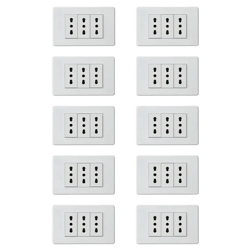 Tomacorriente Triple 16A (Pack 10) 1