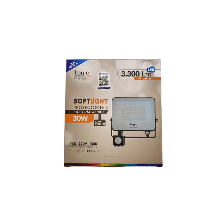 Proyector con sensor de movimiento 30W 6500k 3