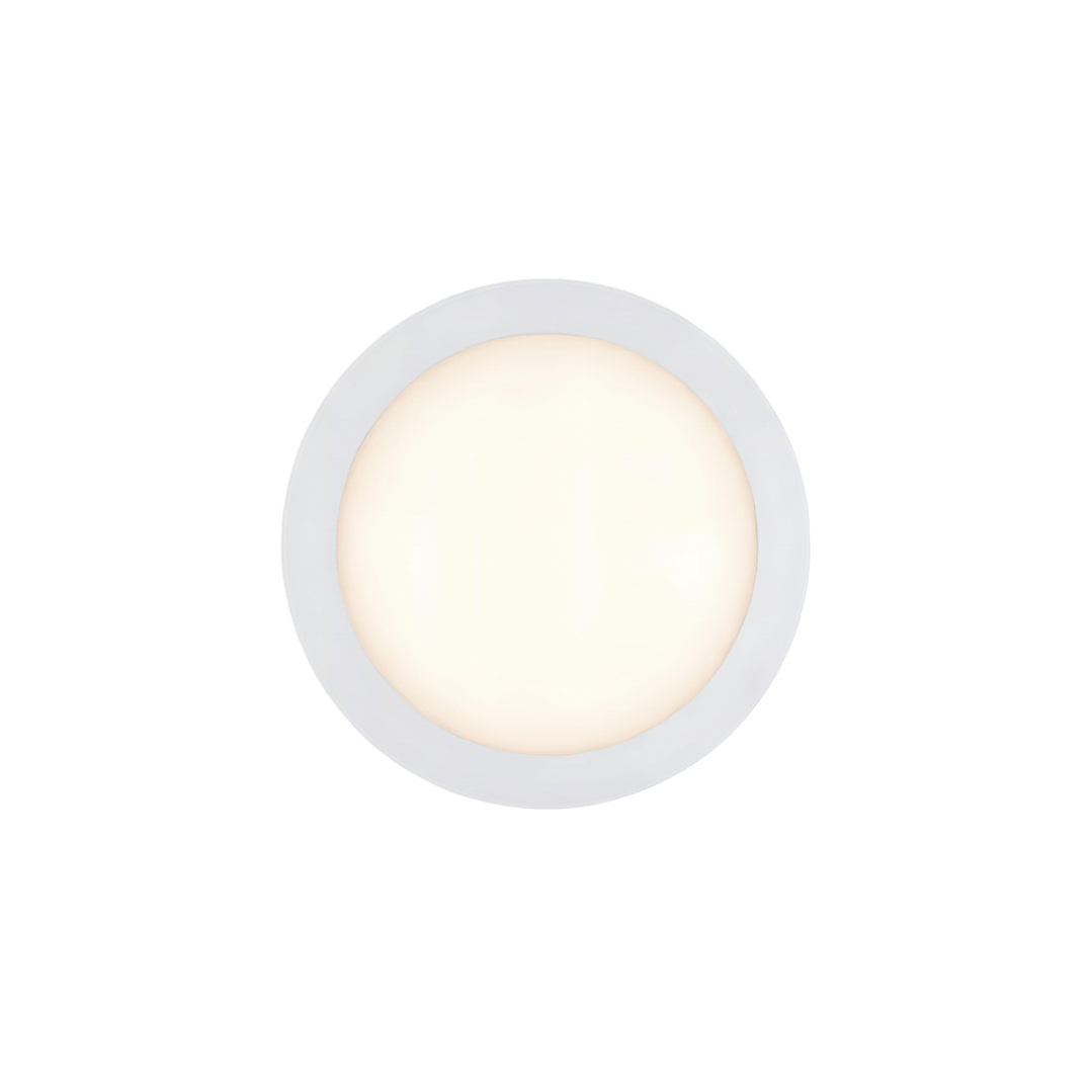 Plafón LED redondo embutido 18W 3000k 1