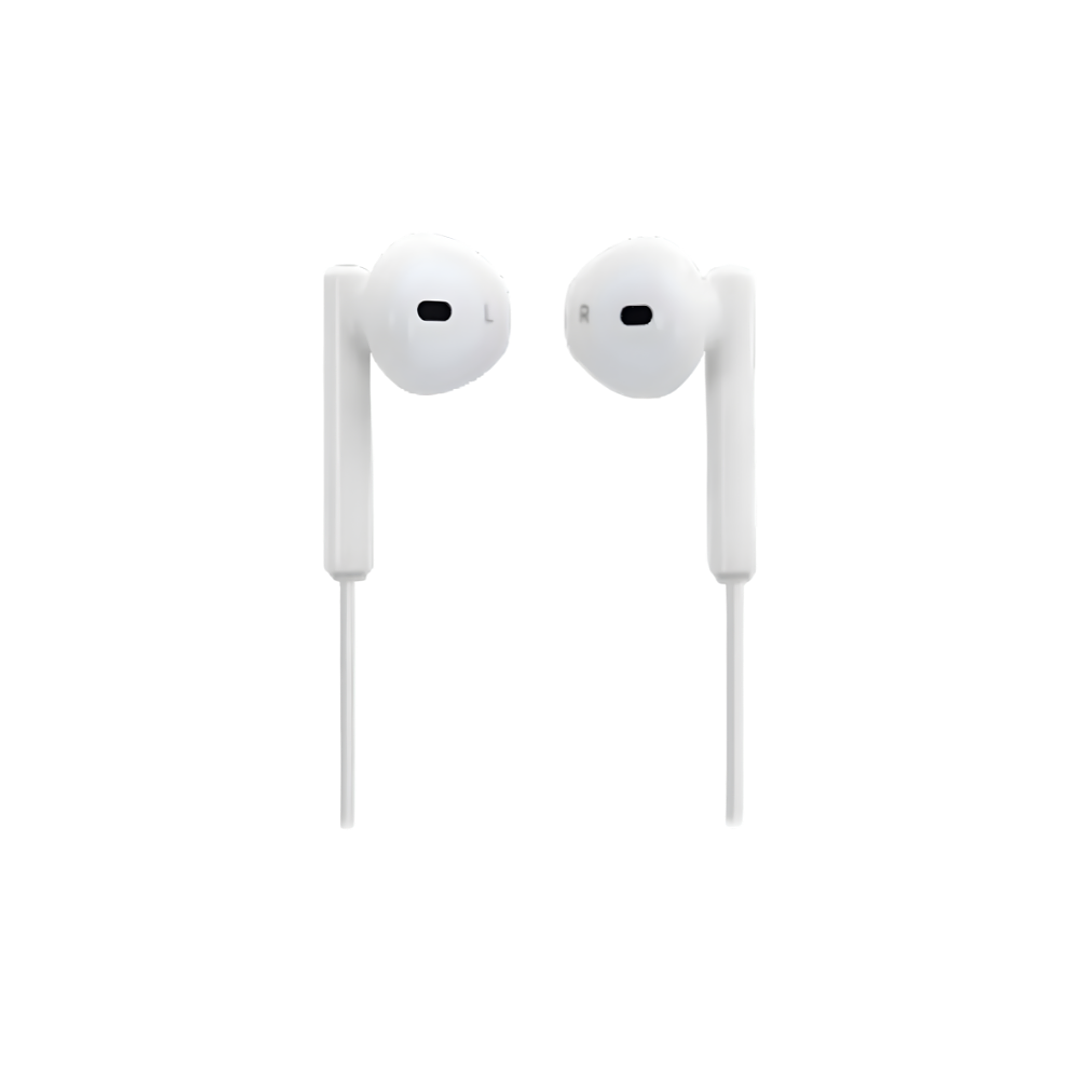 AUDÍFONO ALÁMBRICO 3.5MM C/MIC BLANCO 1