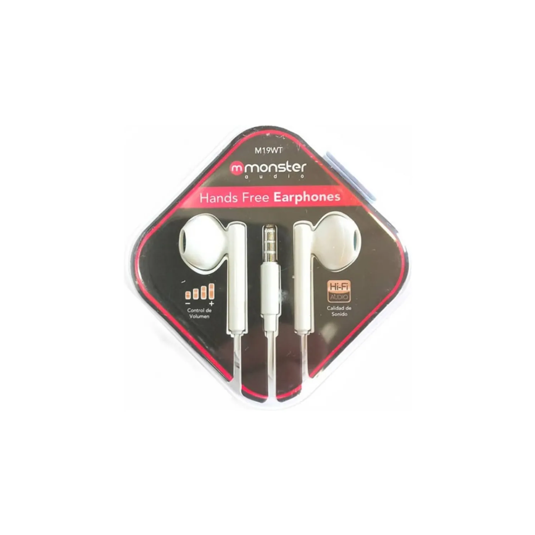 AUDÍFONO ALÁMBRICO 3.5MM C/MIC BLANCO 2