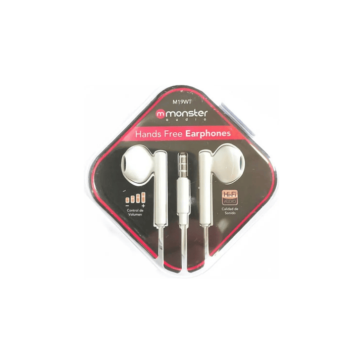 AUDÍFONO ALÁMBRICO 3.5MM C/MIC BLANCO 2