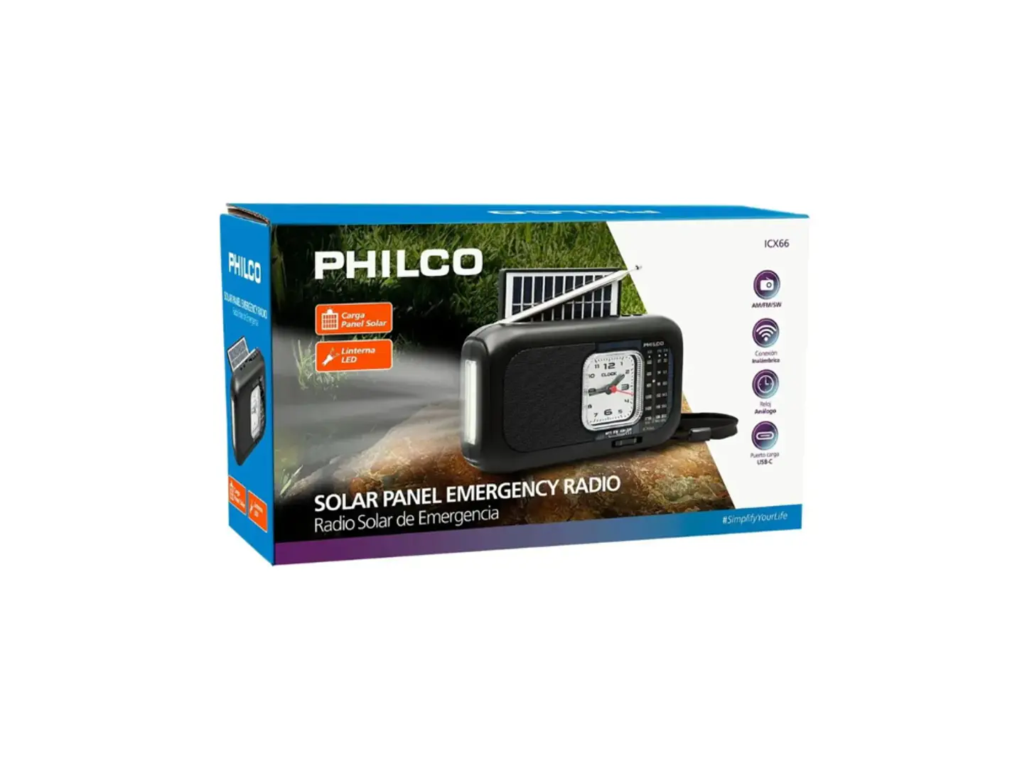 RADIO MULTIBANDA BT SOLAR ICX66  5