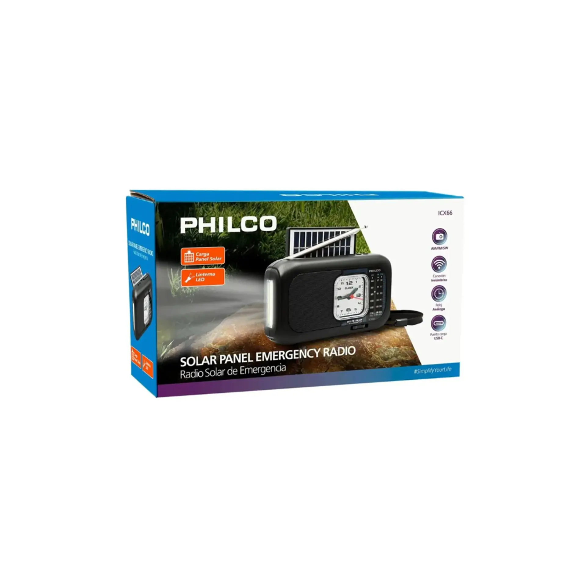 RADIO MULTIBANDA BT SOLAR ICX66  5