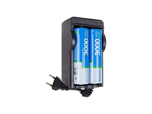 CARGADOR PARA 2 BATERIAS 18650