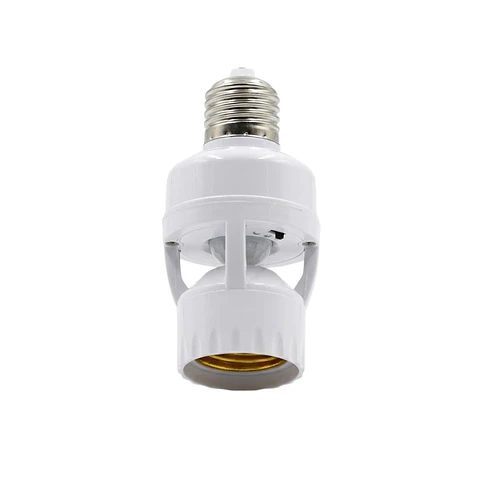 BASE E27 CON SENSOR DE MOVIMINETO Y FOTOCELDA OPCIONAL