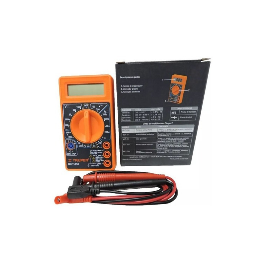 Multimetro Digital Truper Mut-830 5
