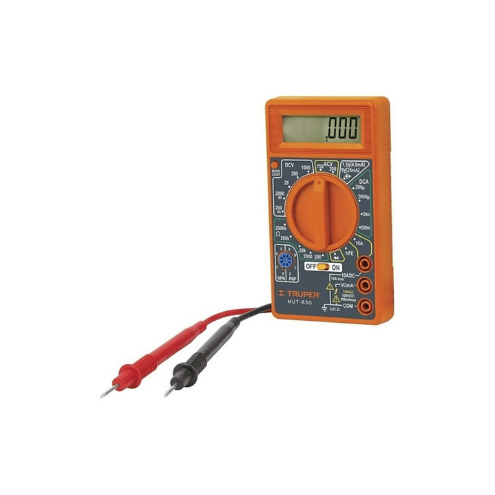 Multimetro Digital Truper Mut-830 2