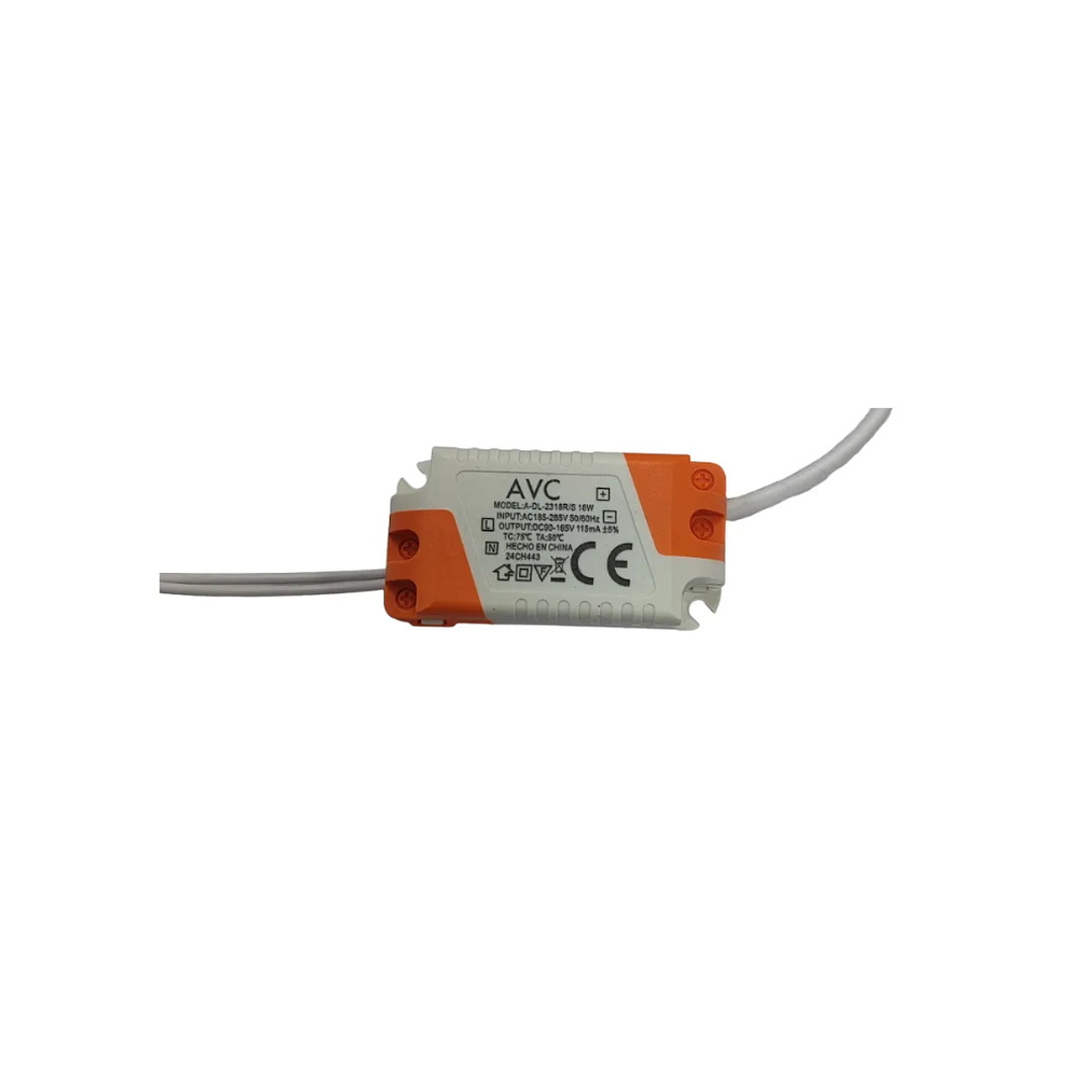 Plafón LED redondo embutido 18W 6500k 3