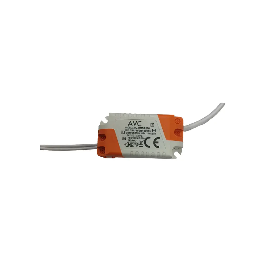 Plafón LED redondo embutido 18W 6500k 3