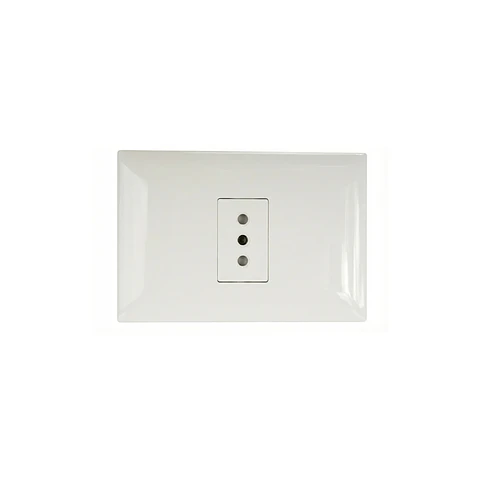 ENCHUFE SIMPLE 10A - PLACA ARMADA