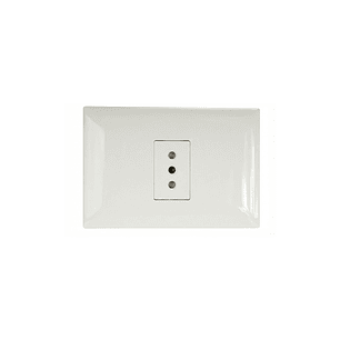 ENCHUFE SIMPLE 10A - PLACA ARMADA