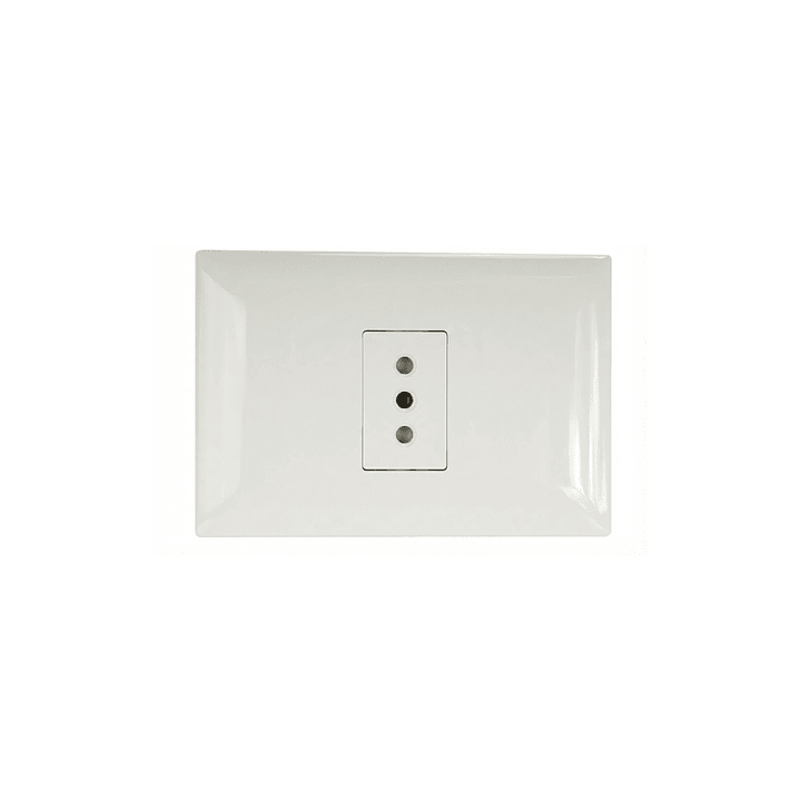 ENCHUFE SIMPLE 10A - PLACA ARMADA 1