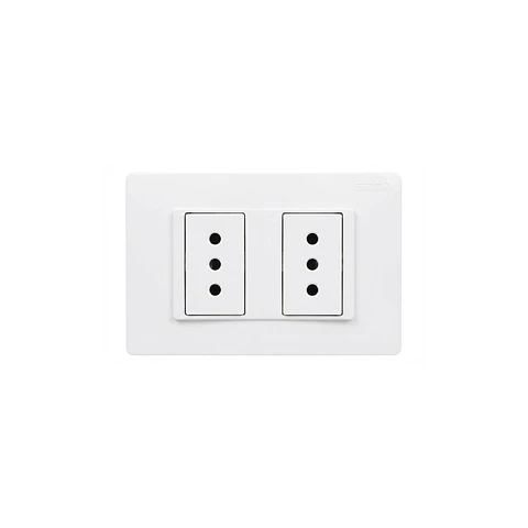 ENCHUFE DOBLE 10A - PLACA ARMADA