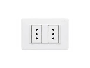 ENCHUFE DOBLE 10A - PLACA ARMADA