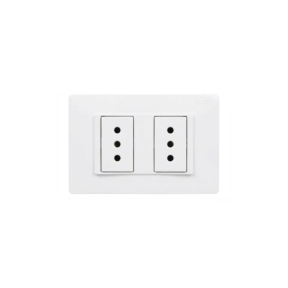 ENCHUFE DOBLE 10A - PLACA ARMADA 1